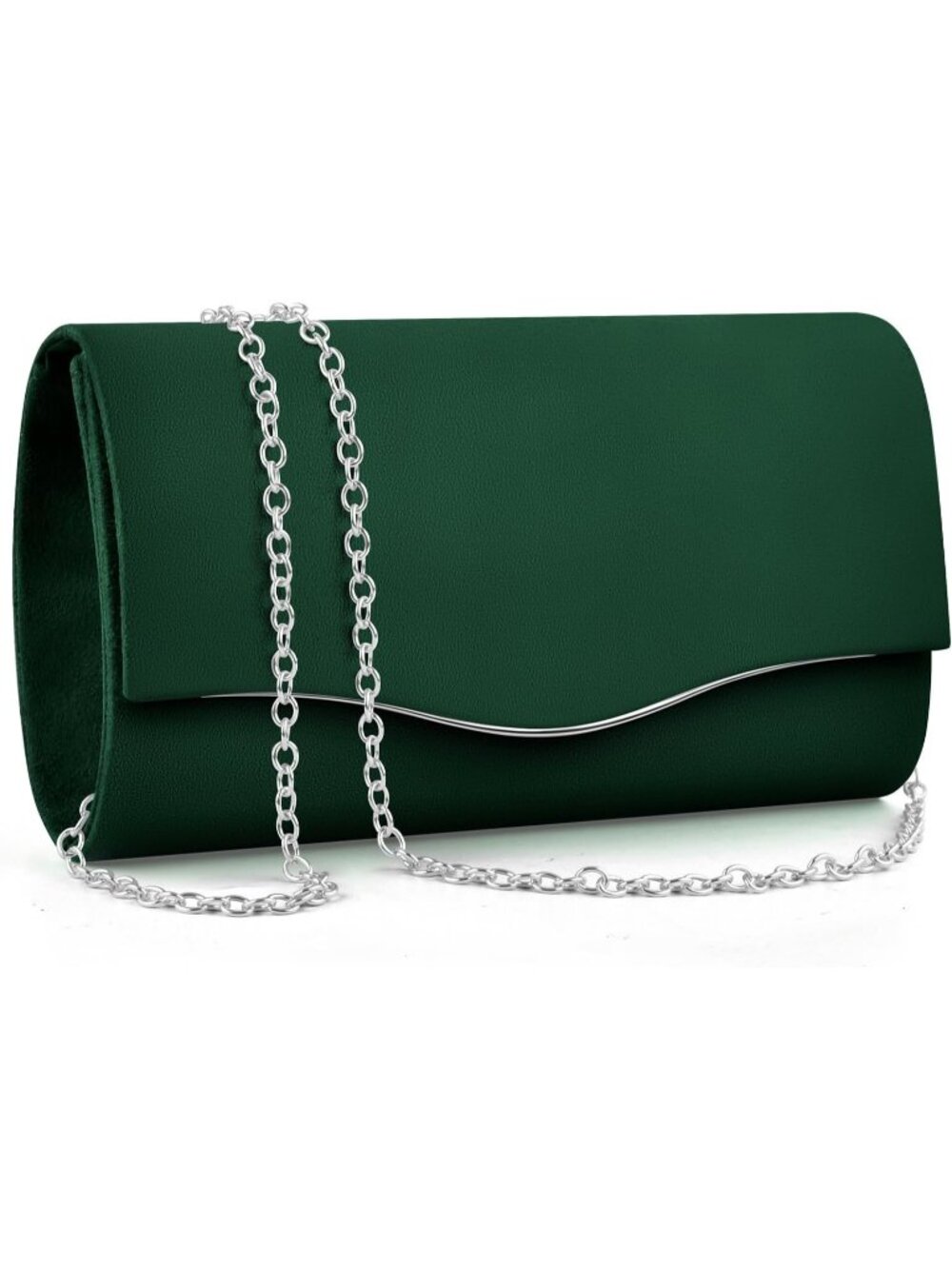 👜 Women's Green Suede Evening Shoulder Bags Envelope Party Cocktail Prom Clutch